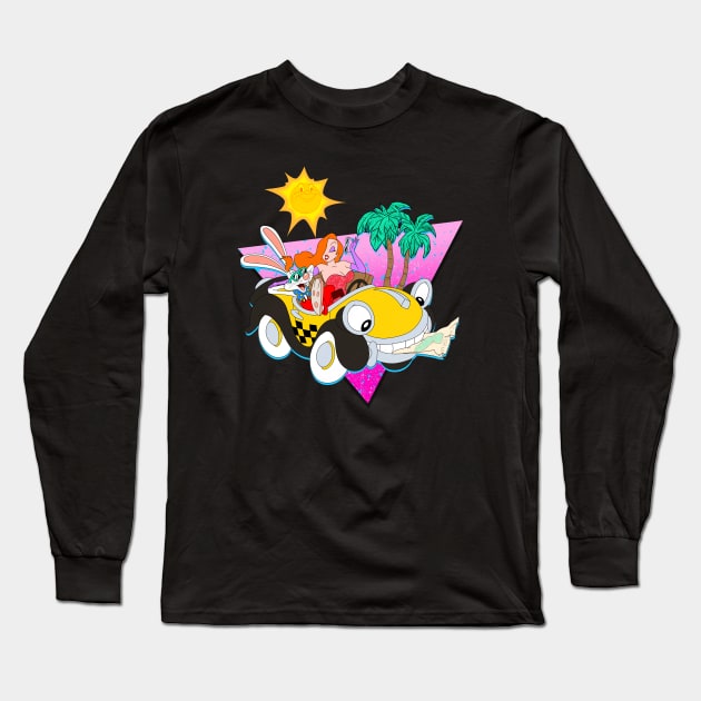 Cruisin' Down to Toontown (1980s EDITION!) Long Sleeve T-Shirt by HenriDefense